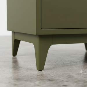 Table d'appoint, table de chevet, table à 2 tiroirs, couleur moderne, design dynamique et moderne, convient aux espaces de vie modernes, design moderne - Product Image 5