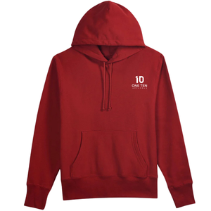 Mens Relaxed Fit Pullover Hooded Sweatshirt <b>Red</b> Color Soft Fleece <b>Hoodie</b> Casual Long Sleeve Warm Comfort Streetwear Winter - Product Image 1