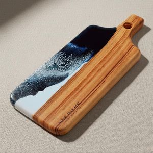 Nouvelle arrivée : Planche à découper en résine et bois, planche à fromage pour la cuisine, écologique, passe au lave-vaisselle, pour une utilisation quotidienne à la maison. - Product Image 2