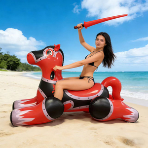 Caballo de <span class=keywords><strong>Guerra</strong></span> Inflable para Montar, Flotador Inflable para <span class=keywords><strong>Piscina</strong></span> - Product Image 4