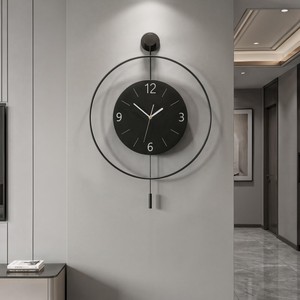 Reloj de Pared Rectangular de Madera Sheesham, Abstracto y Geométrico, Minimalista, con Energía Solar |   Hecho a Mano - Product Image 1