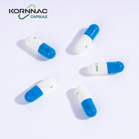 Capsules vides d'hypromellose pharmaceutique Kornnac, prix bas, meilleure qualité, tailles 00, 0, 1, 2, 3, certifiées ChP/USP/EP, impression de logo personnalisée