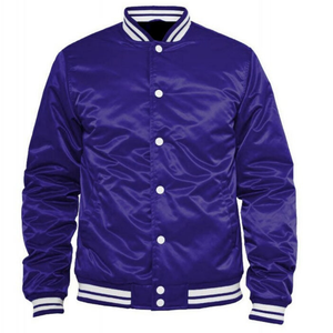 Veste bomber en satin personnalisée pour homme, style baseball, veste décontractée en softshell, vente en gros par Vithas Industry - Product Image 6