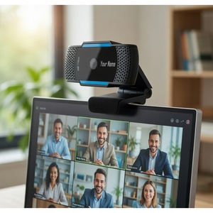 Webcam USB HD 1080p en gros avec microphone, OEM/ODM, Plug-and-Play pour le streaming en direct et la visioconférence - Product Image 6