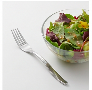 Ensemble de couverts en argent poli miroir, manche courbé, couverts modernes en acier inoxydable, vaisselle de luxe pour une table élégante, idéal pour offrir - Product Image 3