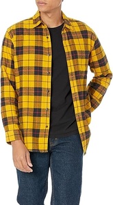 Buttons Down Customized <b>Yellow</b> <b>Check</b> Plaid <b>Shirt</b> Casual Formal Office Work Wear Breathable Oversize Flannel <b>Shirts</b> Wholesale OEM - Product Image 4