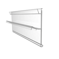 Porte-étiquettes en plastique PVC Meethope, bande de données pour étiquettes de prix, insert pour étagère de supermarché, hauteur 39 mm