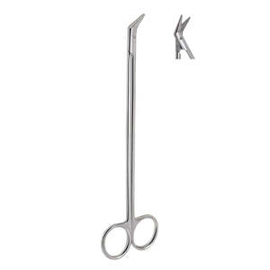 Tijeras Vasculares DeBakey de Acero de 180 mm con Acabado Mate, Hoja Angulada y Punta Afilada, Instrumentos Quirúrgicos Aprobados por la CE Surgiright - Product Image 1