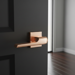 Premium Solid Brass Door <b>Handle</b> Set with Mortise <b>Lock</b> | Luxury Lever Door <b>Handles</b> for Hotel, Home & Office Interior Hardware - Product Image 4