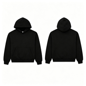 2026 New Arrival Vintage Streetwear Mesh Pattern <b>100</b>% <b>Polyester</b> Blend Men's Pullover Hoodie - Product Image 1