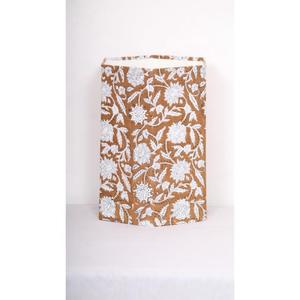 เปลี่ยนแปลงพื้นที่ของคุณด้วยถังขยะกระดาษแข็ง DIY ทำจากวัสดุผ้าฝ้ายพิมพ์ลายดอกไม้ สำหรับใช้ในบ้านและโรงพยาบาล - Product Image 1