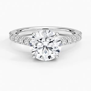 BOJ <b>Ring</b> 0109 Round Cut 925 <b>Silver</b> Lissome Prong Setting <b>Solitaire</b> Diamond <b>Ring</b> 2ct D Color VVS1 Moissanite GRA Certified - Product Image 1