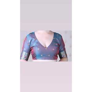 Sari de Seda Suave Rosa de la Marca Elite Weaves, Tejido con Hilo Banarasi y Diseño de Pavo Real, Vestidos Elegantes de Cóctel, 650 g - Product Image 1