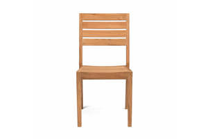 Chaise de salle à manger en teck Luca Luxury pour projets de resorts et villas (Ensemble de 6 chaises) - Product Image 2