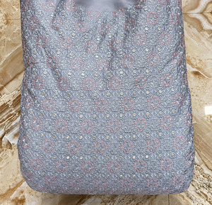 Tissu brodé SQ, tissu de soie brodé, tissu pour abaya, matière pour kaftan, approvisionnement en vêtements, fabrication de vêtements en gros, commerce - Product Image 5