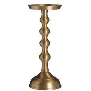 Support de bougie moderne de luxe en aluminium avec finition dorée électrolytique pour une décoration intérieure haut de gamme et une pièce maîtresse de table - Product Image 4