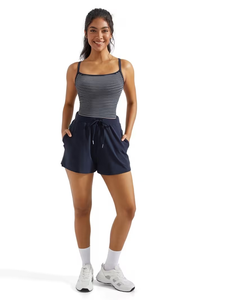 Women's 2-Piece Floral Vest Shorts Set Sleeveless Vest Casual Shorts 2 Pockets Breathable Quick Dry 100% Cotton Home Loungewear - Product Image 5