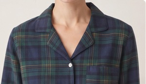 Women's Plaid Cotton <b>Pajama</b> Set Full Sleeve Button Up Drawstring Waist Winter Casual Sleepwear Regular Fit <b>Flannel</b> <b>Ladies</b> Suit - Product Image 5