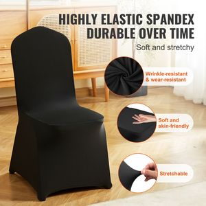 Coprisedie Universali in Spandex Pieghevoli, Metallizzati, Rimovibili, Lavabili, Protettivi, Elasticizzati per Matrimoni e Feste - Product Image 4