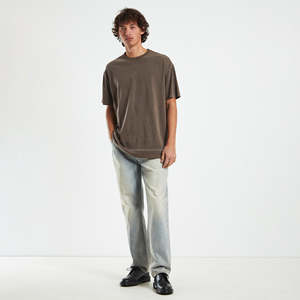 T-shirt surdimensionné à épaules tombantes pour hommes T-shirt blanc en coton épais avec impression personnalisée T-shirts pour hommes Vente en gros - Product Image 3