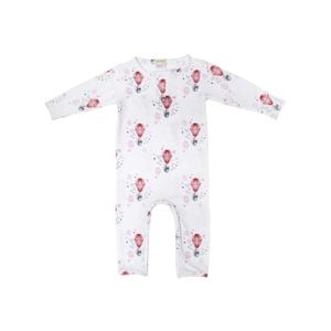 Cotton Knitted Unisex Romper Bamboo Fabric Sleepsuit for 0-3 Months Baby Boys Custom Print With OEM Logo for Spring Autumn - Product Image 1