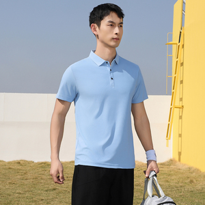 Custom Logo Comfortable Summer Hot Sale Men's Sublimation Golf Shirt Fit Moisture Wicking Breathable Golf Polo Shirts - Product Image 5