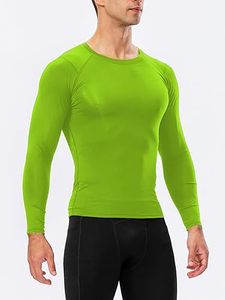 Men's Compression Long Sleeve Performance Shirt Premium Quick Dry Compression Base <b>Layer</b> <b>Top</b> Men's Athletic Compression Training - Product Image 3