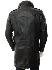 Manteau long croisé en mélange de coton premium pour homme, élégant, formel et décontracté, idéal pour l'hiver, avec ajustement ajustable - Product Image 2