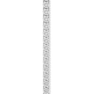 <b>Silver</b> Lab Diamond Tennis Bracelet 1.00ct F VS Quality Sterling <b>Silver</b> Unisex Luxury Bracelet Gift <b>for</b> Women <b>Men</b> - Product Image 2