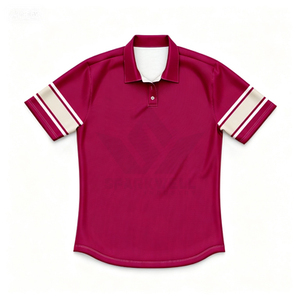 Custom Men's Green <b>Polo</b> Rugby Jersey Short Sleeve Red <b>White</b> Stripes Moisture Wicking Regular Fit Adult Sports Apparel - Product Image 6