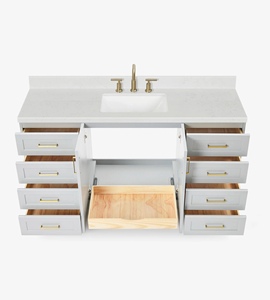 Meuble de salle de bain OEM Quartus 66 pouces, vasque simple, uniquement le meuble, 4 options de finition, directement de l'usine au Vietnam - Product Image 5