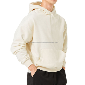 Sudadera con Capucha Premium para Hombre, 100% Algodón Orgánico, Felpa Gruesa, Estilo Urbano Hip Hop, Tallas Grandes - Product Image 5