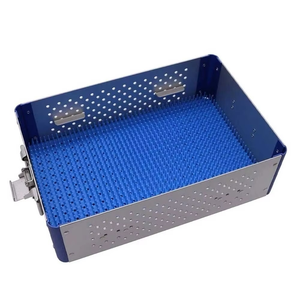 Boîte de désinfection laparoscopique réutilisable de grande taille en acier inoxydable pour matériel médical, conteneur stérilisé, plateaux de stérilisation manuels - Product Image 5