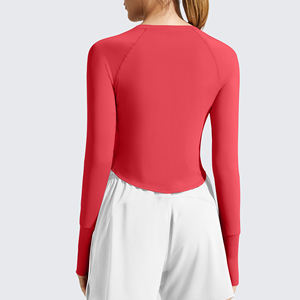 เสื้อโยคะสำหรับผู้หญิง ผ้าเนื้อนุ่มสวมใส่สบาย กระชับรูปร่าง เหมาะสำหรับใส่ลำลองทุกวัน โยคะ ฟิตเนส และแฟชั่นสตรีท - Product Image 4