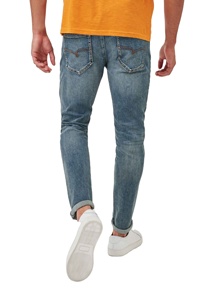 Jean baggy vintage coupe droite ample avec poches géantes, design 2026, personnalisable avec logo, pour homme - Product Image 5