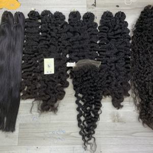 Extensions de cheveux de haute qualité, bouclés birmans, lisses naturels, mèches de cheveux vierges, dentelle suisse brute, fermeture HD 5x5, perruques - Product Image 4