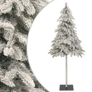 Árbol de Navidad Artificial Blanco de PE de 59.1 Pulgadas, Artículo Decorativo Festivo de Metal - Product Image 1
