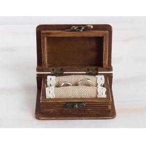 Boîte à bagues en bois de style nordique, boîte de rangement créative à rabat magnétique pour bijoux, accessoires de photographie, boîte de rangement en bois durable - Product Image 4