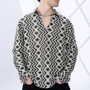 Wholesale Logo Style <b>Men's</b> Breathable Twill Anti-Wrinkle Button <b>Fleece</b> <b>Lined</b> Flannel Quilted Plaid Thermal Casual <b>Shirt</b> - Product Image 2