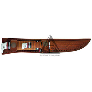 Couteaux à lame fixe à dos droit avec manche en bois DIY haute performance, en acier Damas inoxydable, garantie 3 ans, fabrication OEM sur mesure en gros - Product Image 6