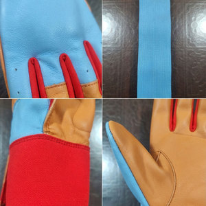 Gants de frappe unisexes bicolores personnalisés, prix de gros, durables, résistants à l'usure, pour un meilleur contrôle de la balle lors du frappeur. - Product Image 5