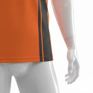 เสื้อโปโลซับลิเมชั่นคุณภาพเยี่ยมสำหรับฟุตบอล พร้อมปกคอแบบถักเรียบและแถบแขนเสื้อ ผลิตจากโพลีเอสเตอร์ 100% ลายแจ็คการ์ด 150 กรัมต่อตารางเมตร - Product Image 6