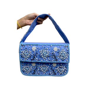 Bolsos de Hombro de Verano de Lujo Hechos a Mano con Cuentas de Vidrio, Bolsos Cruzados Bohemios con Patrón Floral para Fiestas - Product Image 5