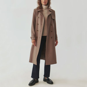 Abrigo Largo para Mujer, Suave y Cálido, Ropa de Invierno Informal, Prenda de Moda, Fabricante OEM ODM, Abrigo Largo Transpirable para Mujer, Venta al Por Mayor - Product Image 4