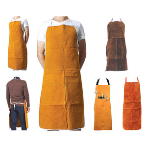 Premium Quality Heavy-Duty Cowhide Split <b>Leather</b> Industrial <b>Apron</b> Spark Heat Resistant Welding Safe for Work Other Industrial - Product Image 1