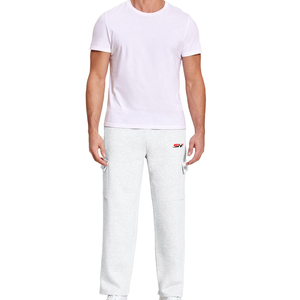 Pantalones Deportivos Cargo para Hombre, Pantalones Casuales con Múltiples Bolsillos Utilitarios, Cómodos, de Mezcla de Algodón, Corte Ajustado, Estilo Urbano - Product Image 1