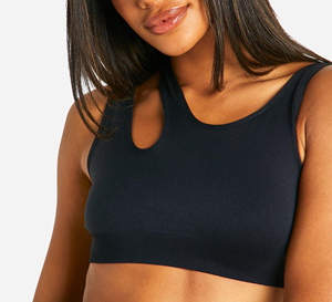 เสื้อชั้นในกีฬาสำหรับผู้หญิงแบบ U-Neck Racerback รองรับทรงสูง พร้อมแผ่นรองถอดได้ ลายสก็อต ผ้าสแปนเด็กซ์/ไนลอน ระบายเหงื่อได้ดี เหมาะสำหรับโยคะ - Product Image 6