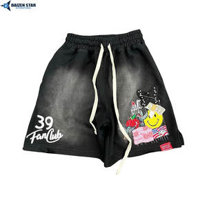 Pantalones Cortos de Algodón de Felpa para Hombre, 240 g/m², Lisos, de Secado Rápido, Transpirables, Ecológicos, con Cordón Ajustable y Bordado Serigrafiado - Product Image 5