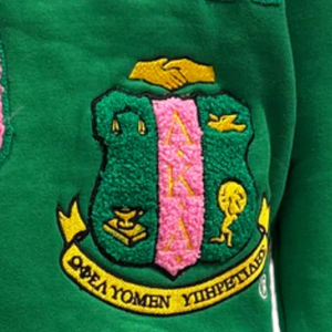 เสื้อสเวตเชิ้ตแขนยาวสีเขียวสำหรับชมรมนักเรียนหญิง  ปักลายตัวอักษรกรีก  คอกลม  พรีเมียม  สำหรับฤดูหนาว - Product Image 5