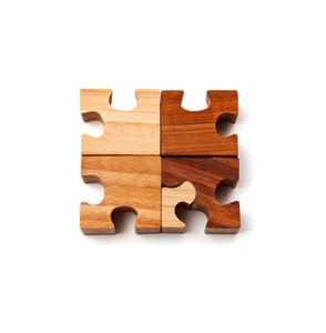 Wooden Elegant Puzzle Design Coaster Drink <b>Mat</b> Set For <b>Bar</b> Hotel Countertop Glass Holder Excellent Quality & Hot Sale - Product Image 1